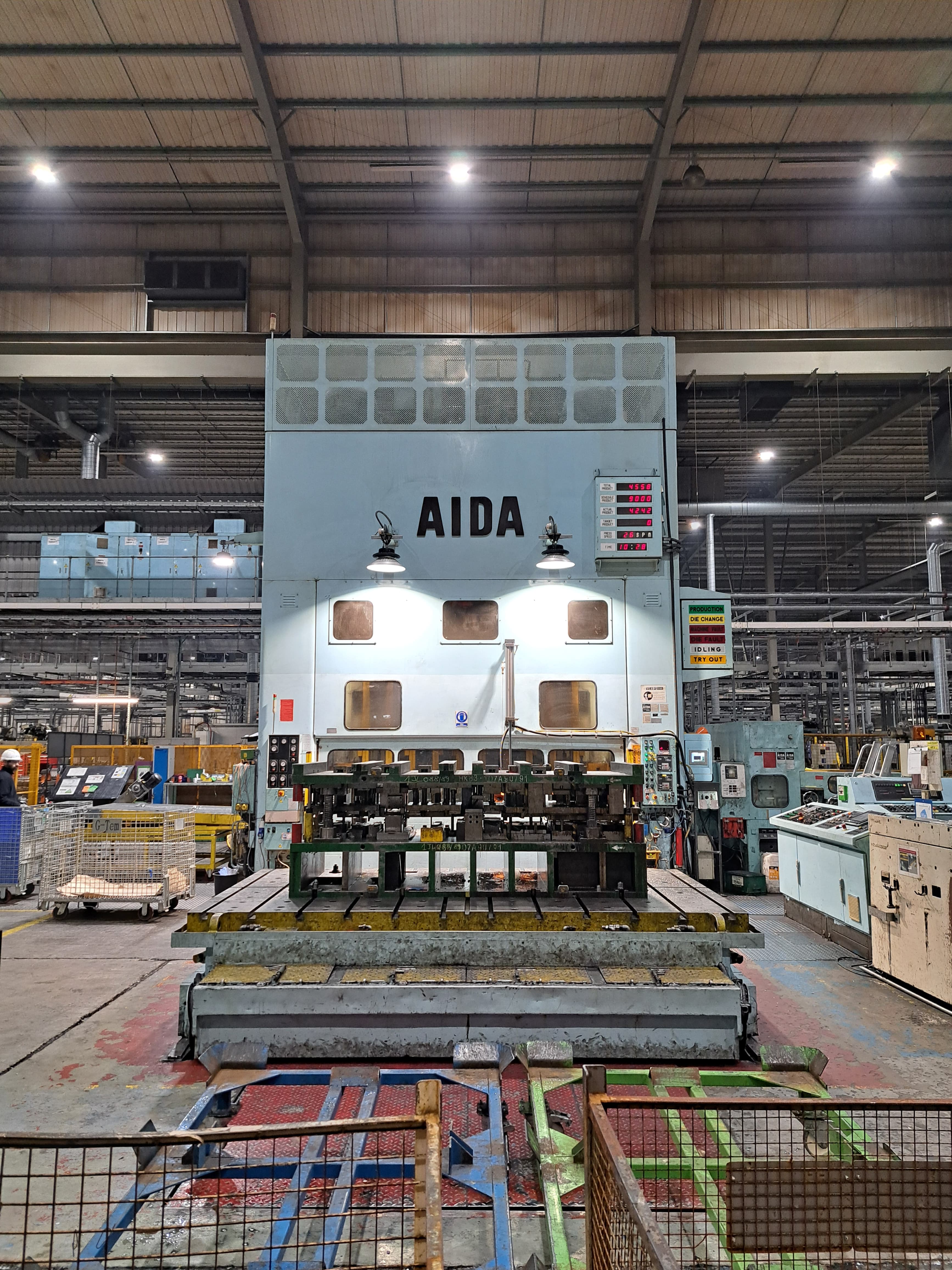 Not quite built before the internet, but how do you monitor something like this old AIDA Punch Press?